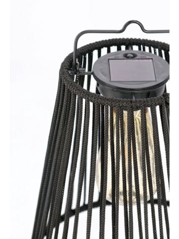 Bizzotto Lampa solarna "Nikhita" w kolorze czarnym - wys. 26,5 x Ø 21,5 cm