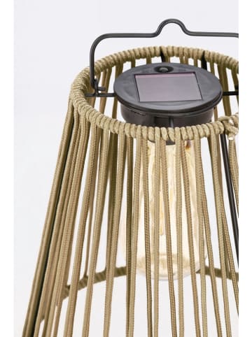 Bizzotto Solar-Leuchte "Nikhita" in Beige - (H)26,5 x Ø 21,5 cm