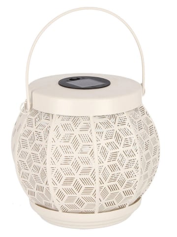 Bizzotto Lampa solarna "Sunil" w kolorze białym - wys. 20 x Ø 20 cm