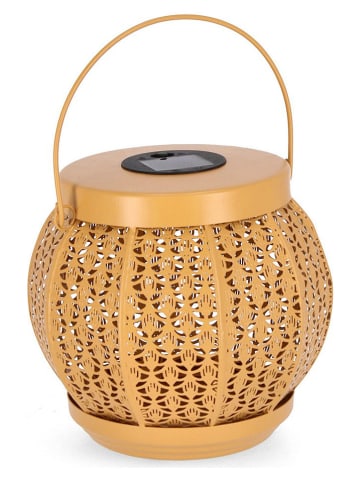 Bizzotto Lampa solarna "Samir" w kolorze żółtym - wys. 20 x Ø 20 cm