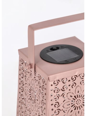 Bizzotto Solarlamp "Naira" lichtroze - (B)14 x (H)20 x (D)14 cm