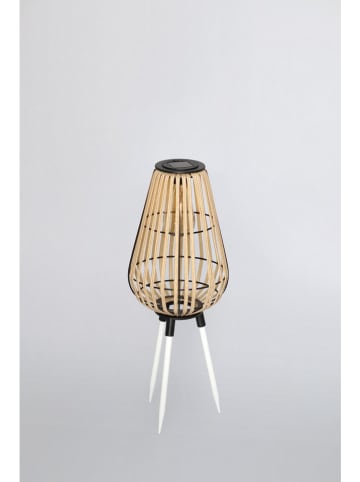 Bizzotto Solar-Leuchte "Kiki" in Hellbraun - (H)52,5 x Ø 20 cm
