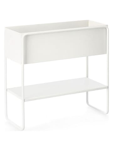 Bizzotto Pflanztisch "Madelyn" in Weiß - (B)45 x (H)44 x (T)18 cm