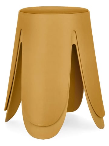 Bizzotto Hocker "Imogen" w kolorze musztardowym - wys. 47 cm