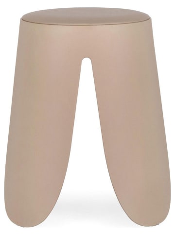 Bizzotto Hocker ''Imogen'' in Beige - (H)47 x Ø 37 cm