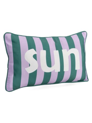 Bizzotto Kussen "Sun" paars/groen - (L)50 x (B)30 cm
