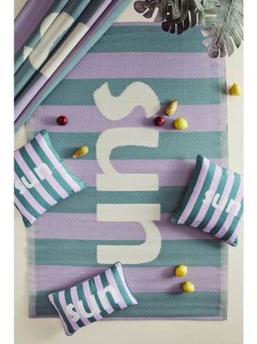 Bizzotto Poduszka "Sun" w kolorze fioletowo-zielonym - 50 x 30 cm