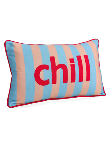 Bizzotto Kissen "Chill" in Orange/ Hellblau - (L)50 x (B)30 cm