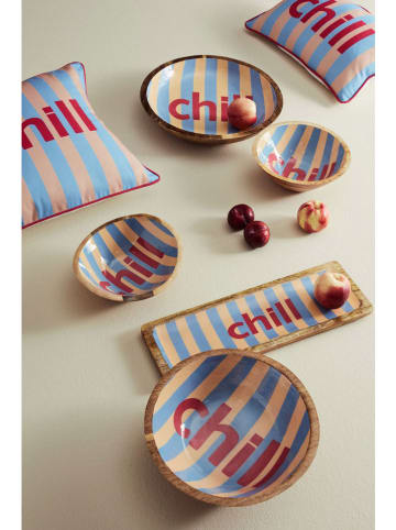 Bizzotto Kussen "Chill" oranje/lichtblauw - (L)50 x (B)30 cm