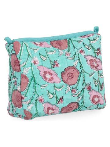 Bizzotto Toilettas "Emelie" turquoise/lichtroze - (B)21 x (H)17 cm