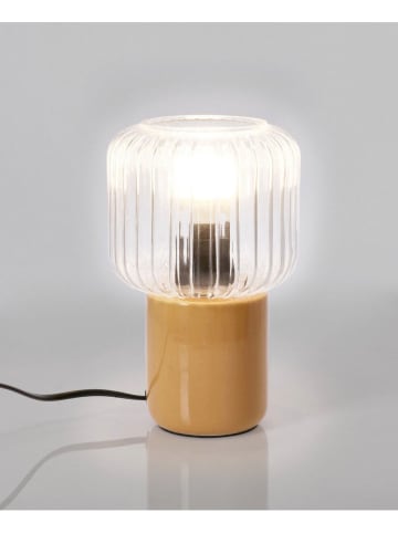 Bizzotto Lampa stołowa "Myndi" w kolorze żółtym - wys. 23 x Ø 14 cm