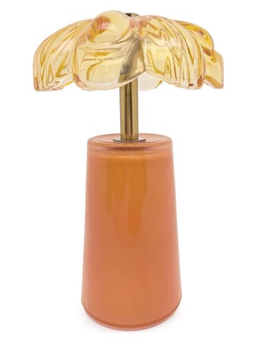 Bizzotto Lampa stołowa LED "Gatsby" w kolorze pomarańczowym - wys. 18 x Ø 11 cm