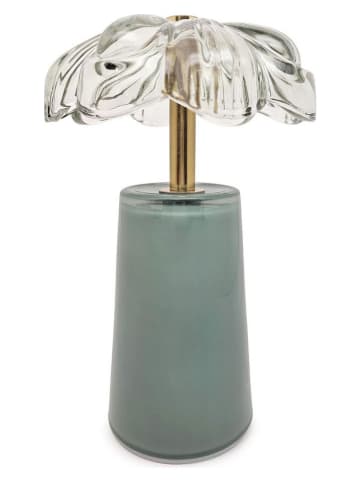 Bizzotto Lampa stołowa LED "Gatsby" w kolorze zielonym - wys. 18 x Ø 11 cm