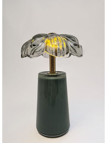 Bizzotto LED-Tischleuchte "Gatsby" in Grün - (H)18 x Ø 11 cm