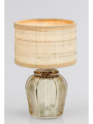 Bizzotto Lampa stołowa LED "Aureline" w kolorze szarobrązowym - wys. 19 x Ø 12 cm