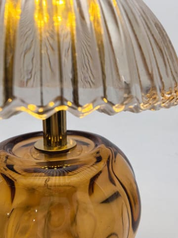 Bizzotto Lampa stołowa LED "Gracy" w kolorze żółtym - wys. 14,6 x Ø 10,7 cm