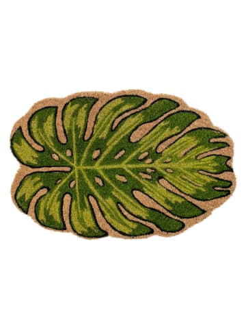 Bizzotto Kokos-deurmat "Philodendron" groen - (L)60 x (B)40 cm
