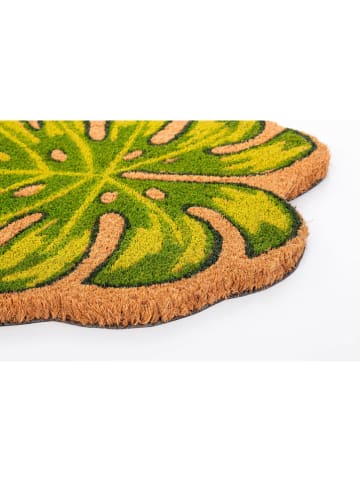 Bizzotto Kokos-deurmat "Philodendron" groen - (L)60 x (B)40 cm