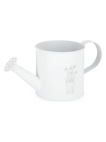 Bizzotto Gießkanne "Botany" in Weiß - (H)12 x Ø 12 cm