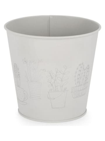 Bizzotto Blumentopf "Botany" in Hellgrau - (H)14,5 x Ø 16 cm 