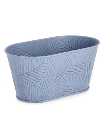 Bizzotto Bloempot "Benji" blauw - (B)22,7 x (H)10,7 x (D)12,9 cm