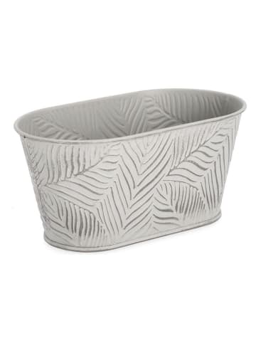 Bizzotto Bloempot "Benji" lichtgrijs - (B)22,7 x (H)10,7 x (D)12,9 cm