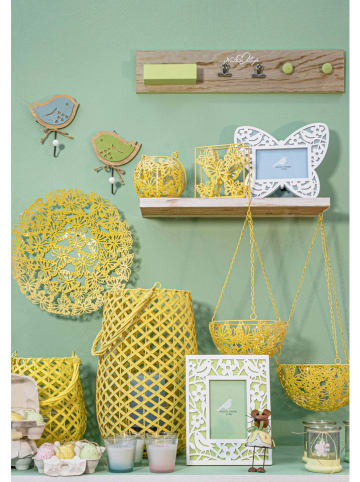 Bizzotto Kosz "Butterfly" w kolorze żółtym na rośliny - Ø 20 cm