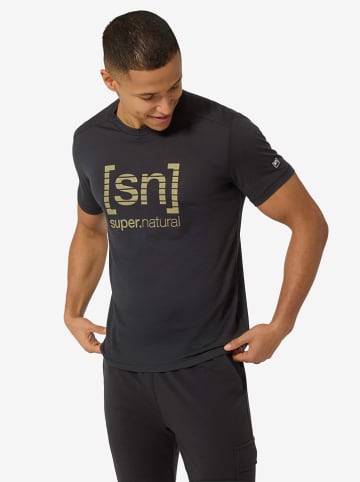 super.natural Trainingsshirt "Grid Logo" antraciet
