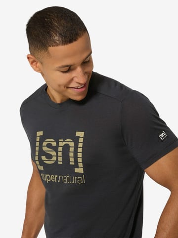 super.natural Trainingsshirt "Grid Logo" antraciet