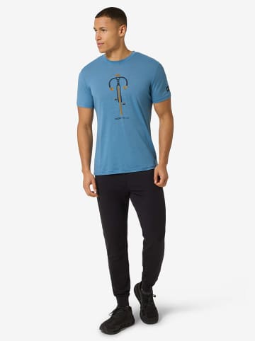 super.natural Trainingsshirt "Vintage Bike" blauw