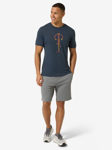 super.natural Trainingsshirt "Vintage Bike" donkerblauw
