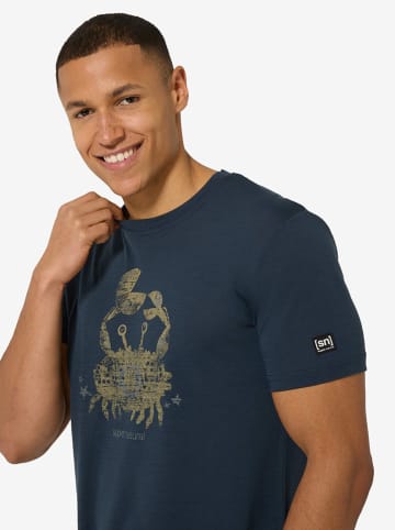 super.natural Trainingsshirt "Mr Crab" in Dunkelblau
