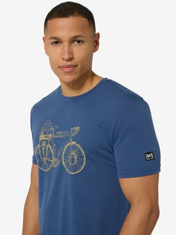 super.natural Trainingsshirt "Wander Wheel" blauw