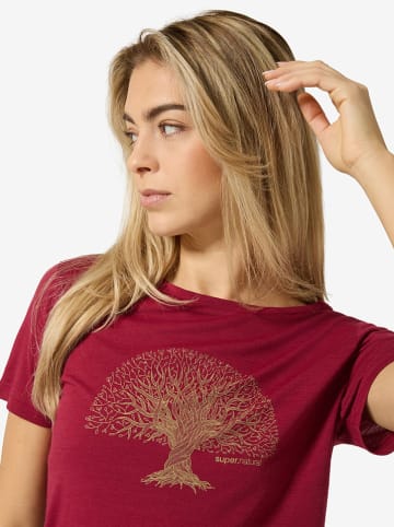 super.natural Trainingsshirt "Tree of Knowledge" rood