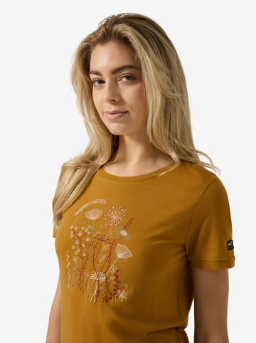 super.natural Trainingsshirt "Rock Flowers" in Gelb