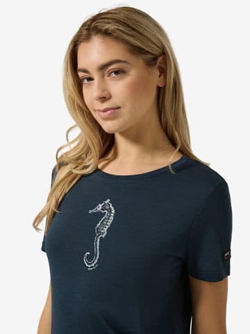 super.natural Trainingsshirt "Sea Horse" in Dunkelblau
