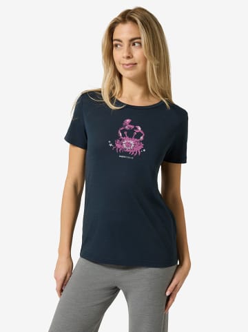 super.natural Trainingsshirt "Mrs Crab" in Dunkelblau