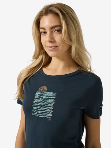 super.natural Trainingsshirt "Sea Line" in Dunkelblau