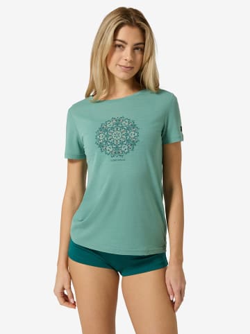 super.natural Trainingsshirt "Ornament" in Grün