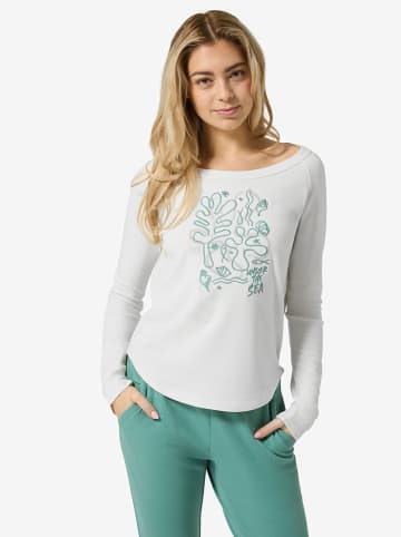 super.natural Longsleeve "Under The Sea" in Weiß