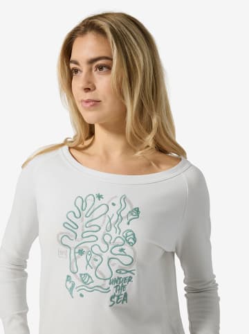 super.natural Longsleeve "Under The Sea" in Weiß