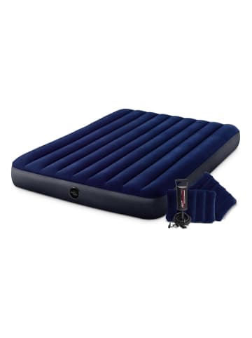 Intex Dmuchany materac "DuraBeam Classic" w kolorze granatowym - 203 x 152 x 25 cm