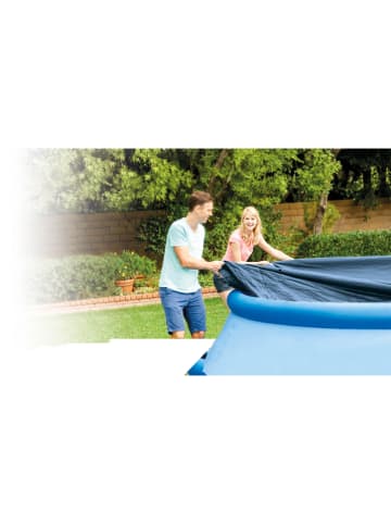 Intex Zwembadafdekking donkerblauw - Ø 305 cm