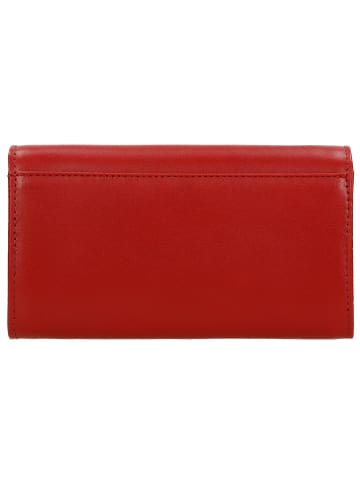 Wojas Leder-Geldbörse in Rot - (B)16,5 x (H)9,5 x (T)2 cm