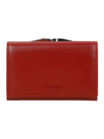 Wojas Leder-Geldbörse in Rot - (B)12 x (H)8 x (T)2 cm