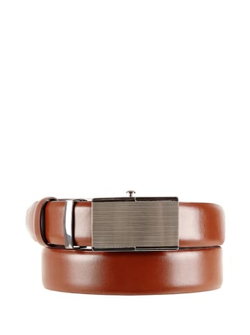 Wojas Skórzany pasek w kolorze brązowym