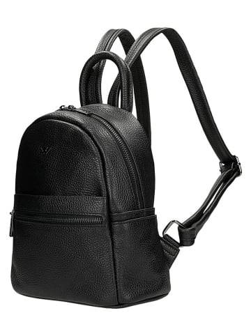 Wojas Leder-Rucksack in Schwarz - (B)23 x (H)26 x (T)11 cm