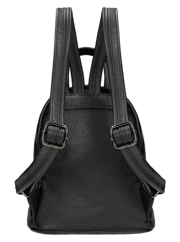 Wojas Leder-Rucksack in Schwarz - (B)23 x (H)26 x (T)11 cm