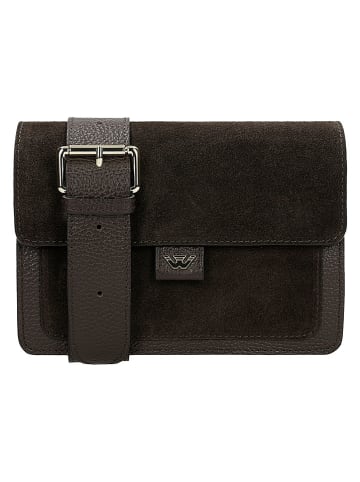 Wojas Skórzana torebka w kolorze brązowym - 21 x 16 x 5 cm