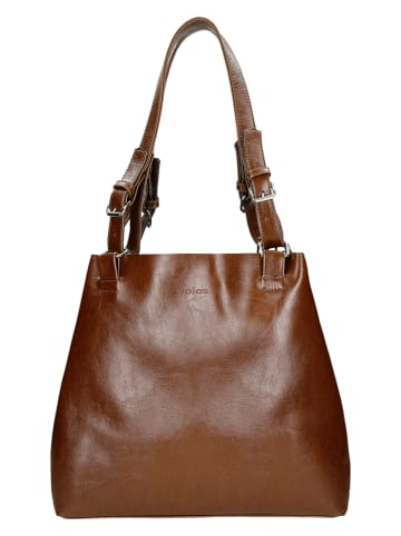Wojas Leder-Schultertasche in Braun - (B)34 x (H)31 x (T)15 cm